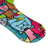 猫と子猫 カッティングボード (角)