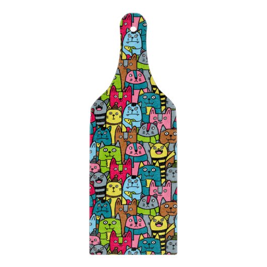 猫と子猫 カッティングボード (正面)