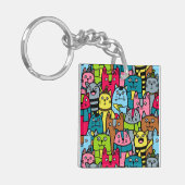 猫と子猫 キーホルダー (正面左)