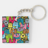 猫と子猫 キーホルダー (裏面)