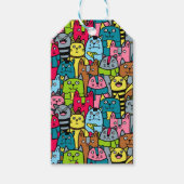 猫と子猫 ギフトタグ (正面)