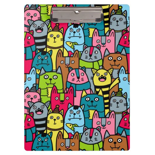 猫と子猫 クリップボード (正面)