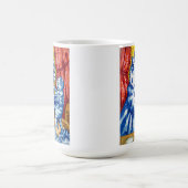 猫と子猫 コーヒーマグカップ (中央)