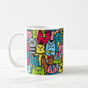 猫と子猫 コーヒーマグカップ