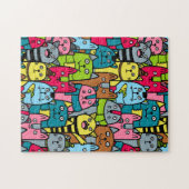 猫と子猫 ジグソーパズル (横)