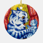 猫と子猫 セラミックオーナメント (裏面)