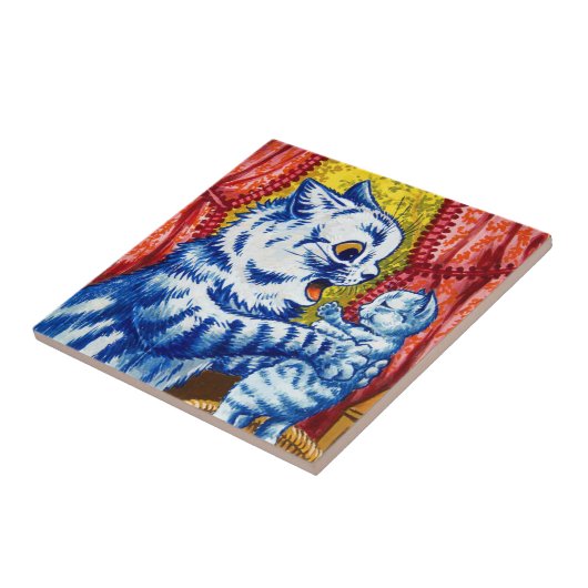 猫と子猫 タイル (側面)