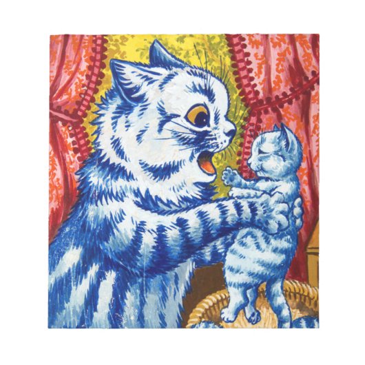 猫と子猫 ノートパッド (正面)
