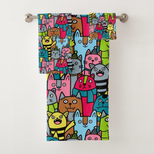 猫と子猫 バスタオルセット (インサイチュ)