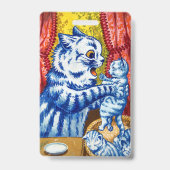 猫と子猫 バッジ (裏面)