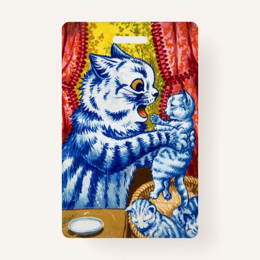 猫と子猫 バッジ (正面)