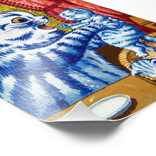 猫と子猫 フォトプリント            (角)