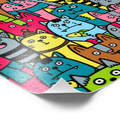 猫と子猫 フォトプリント            (角)