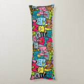 猫と子猫 ボディピロー (裏面 (縦))