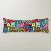 猫と子猫 ボディピロー (正面)