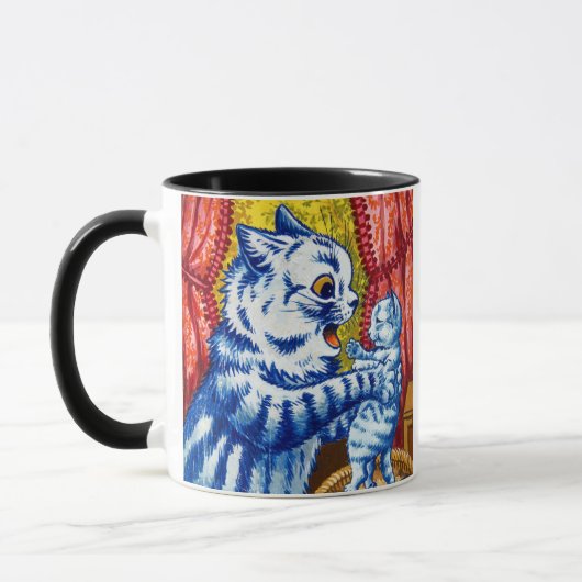 猫と子猫 マグカップ (左)