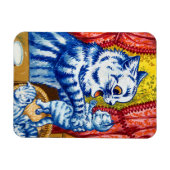 猫と子猫 マグネット (横)