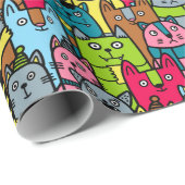 猫と子猫 ラッピングペーパー (ロールコーナー)