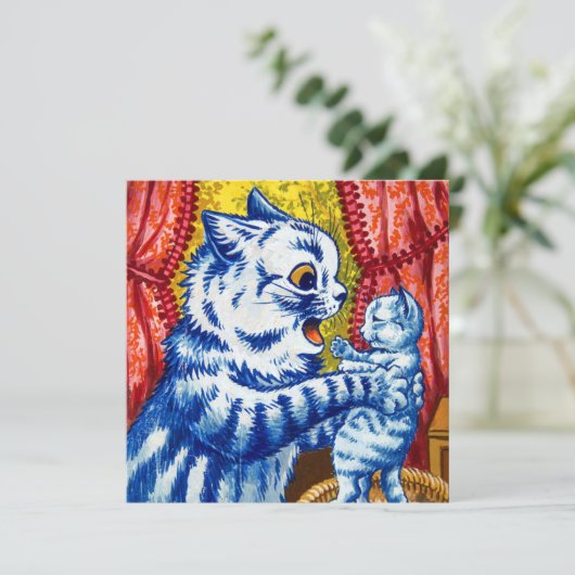 猫と子猫 招待状 (スタンド正面)