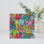 猫と子猫 招待状 (スタンド正面)