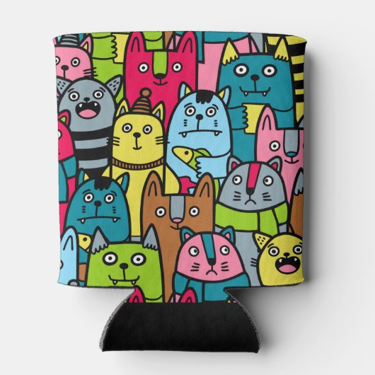 猫と子猫 缶クーラー (裏面)