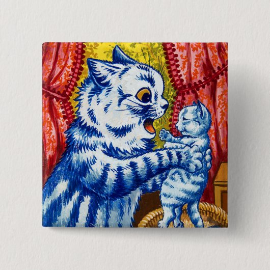 猫と子猫 缶バッジ (正面)