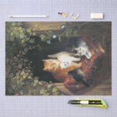 猫と子猫(1844年)by Henriette Ronner 薄葉紙 (クラフト)