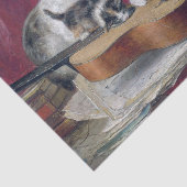 猫と子猫・ Henriette Ronner-Knip (1821-1909) 薄葉紙 (詳細)