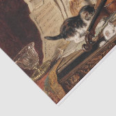 猫と子猫・ Henriette Ronner-Knip (1821-1909) 薄葉紙 (詳細)