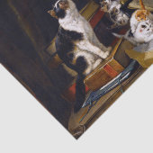 猫と子猫・ Henriette Ronner-Knip (1821-1909) 薄葉紙 (詳細)