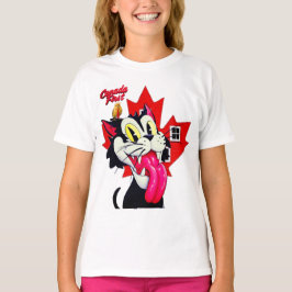猫と小鳥のCANADAFIRST Tシャツ
