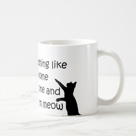 猫と帰宅 コーヒーマグカップ (右)