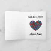 猫と幸せなバレンタインデー シーズンカード (内部)