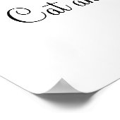 猫と彼の考え ポスター (角)