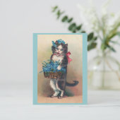 「猫と忘れいい子たち2」ヴィンテージ ポストカード (スタンド正面)