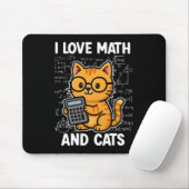 猫と数学が好き マウスパッド (マウス)