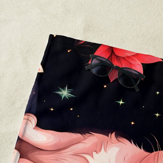 猫と星 ビーチタオル (インサイチュ)