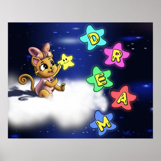 猫と星 ポスター (正面)