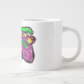 猫と春の花 ジャンボコーヒーマグカップ (右)