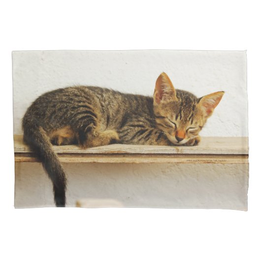 猫と昼寝を取れ！ 枕カバー (正面)