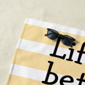 猫と暮らしてみると命が縮まる ビーチタオル (インサイチュ)