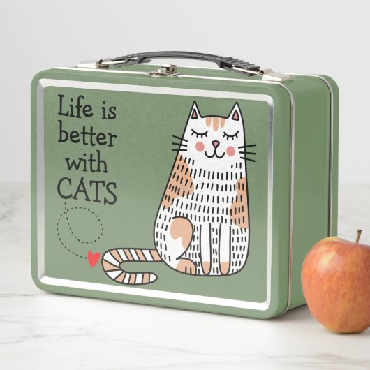 猫と暮らしてみると命が縮まる メタルランチボックス (インサイチュ)