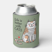 猫と暮らしてみると命が縮まる 缶クーラー (缶正面)