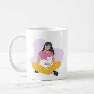 猫と暮らし心地の良い瞬間 – かわいいペット好きマグカップ コーヒーマグカップ