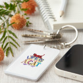 猫と暮らすには猫が一番だ キーホルダー (正面右)