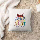猫と暮らすには猫が一番だ クッション (ブランケット)