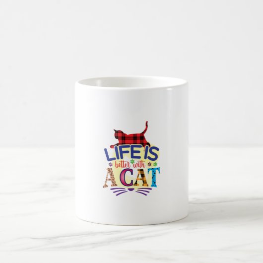 猫と暮らすには猫が一番だ コーヒーマグカップ (中央)
