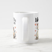 猫と暮らすのは可愛い猫芸術 ジャンボコーヒーマグカップ (裏面)