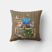 猫と暮らす家でクリスマスに働く クッション (裏面)