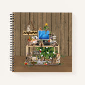 猫と暮らす家でクリスマスに働く ノートブック (正面)